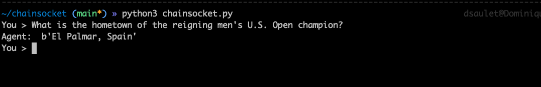 Chainsocket in action